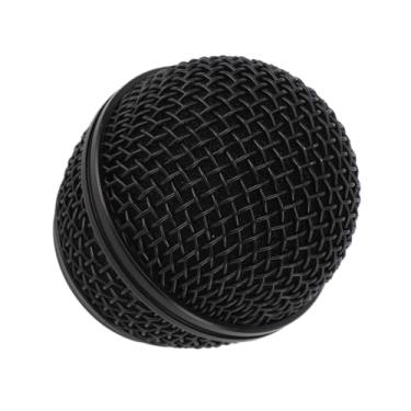 Imagem de Microfone Grade Ball Mic Mic Head Microfone Microfone Cabeça Black Metal Mesh Com Espuma Interna para SM58 Beta58 SV100 SA M30 UT2 PGX24 SLX4