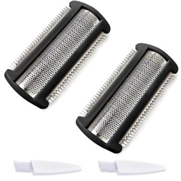 Imagem de 2 peças de cabeça de alumínio de substituição BG2000 compatível com Bodygroom Series 7000 (BG7030/BG7040), 5000 (BG5025) e 3000 – Sistema hipoalergênico de barbear úmido/seco