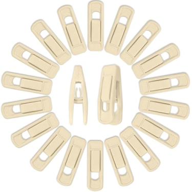 Imagem de Cabide de Veludo, 20 Peças Prendedor de Veludo Conjunto, Presilhas de Veludo, Cabides, Clipes, Prendedor de Pressão