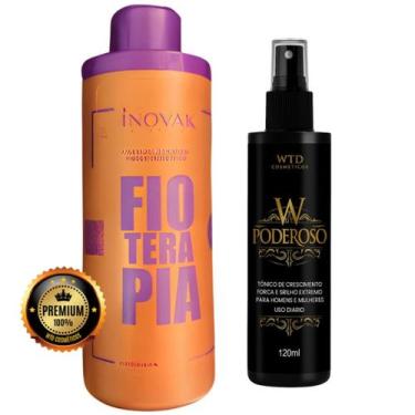 Imagem de Fioterapia Sem Formol 1 LITRO + Tônico Capilar W Poderoso - WTD COSMÉT