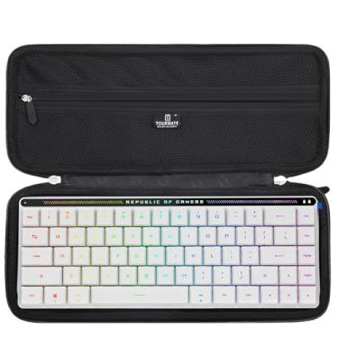 Imagem de Tourmate Capa rígida de armazenamento para teclado ASUS ROG RX/ROG Ace HFX/NX Slimmest 65% – Capa de viagem para CORBOBO Aula WIN60 HE/GEODMAER/Xtrfy/EPOMAKER F65/Higround Trailhead 65% (caixa para