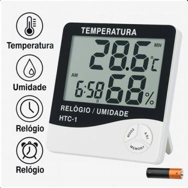 Imagem de Termo-higrômetro Digital Para Monitoramento de Temperatura e Ar - ASAF