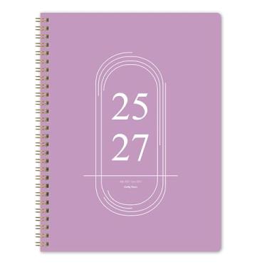 Imagem de Agenda mensal 2025-2027, julho de 2025 a junho de 2027, B5 (17,8 cm x 22,9 cm), agenda mensal de 2 anos, calendário de 24 meses, agenda de agenda simples, capa de PVC macia, adequada para escolas e