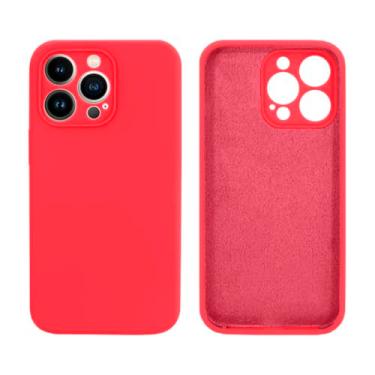 Imagem de Capinha Compativel com iPhone 13 Pro Com Proteção de Câmera em Silicone com Interior Aveludado