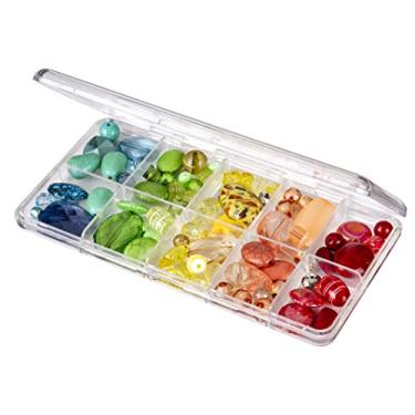 Imagem de ArtBin 6907AB Organizador de arte e artesanato com 10 compartimentos, [1] estojo de armazenamento de plástico, transparente