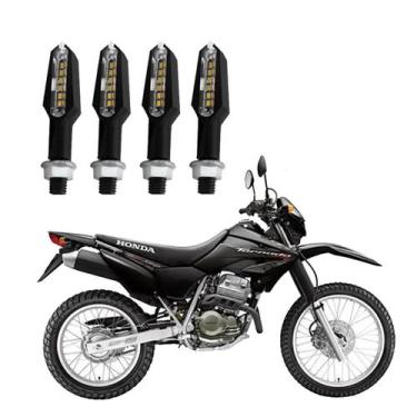 Imagem de KIT 4 Setas Esportiva Pisca de Led Modelo P29 Para Moto Honda XR 250 T
