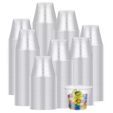 Imagem de Dualshine Pacote com 1000 copos descartáveis para medicamentos graduados (30 ml), copos médicos de plástico de 28,3 g para comprimidos mistos, medição de medicamentos líquidos, resina, epóxi, artes e