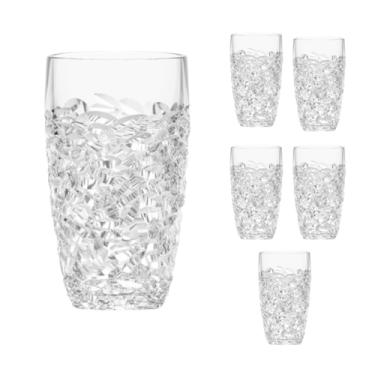 Imagem de Conjunto de Copos de Vidro Artemis, 270ml, Design em Cristal Texturizado, 6 Peças