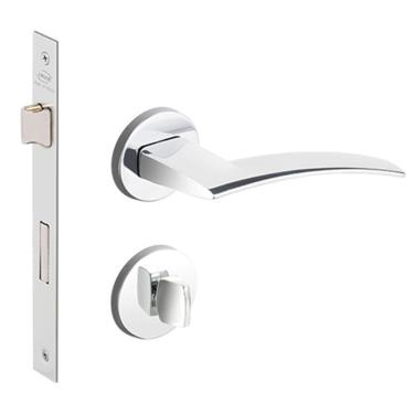 Imagem de Fechadura Logus Zamak Redonda Banheiro Cromada