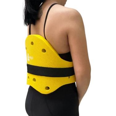 Imagem de Colete Flutuante Para Hidroginástica Medida G 120kg DF1202-AM Amarelo 
