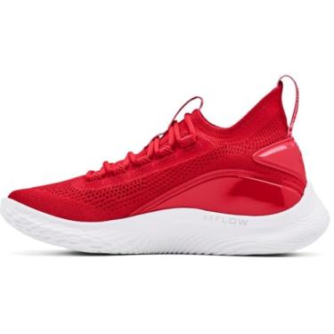Imagem de Under Armour T nis de basquete UA Curry 8 NM Team, Vermelho/branco., 8.5