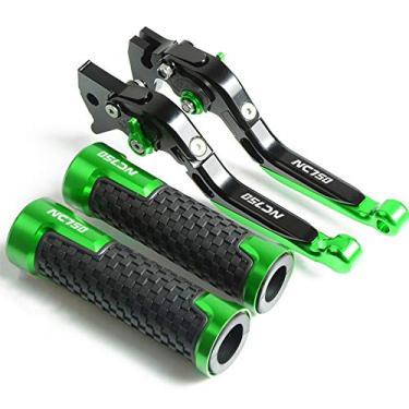 Imagem de Para Honda NC750 S X NC750S NC750X NC 750 S X 2016 2017 2018 2019 Alavancas de embreagem de freio de alumínio CNC Motocicleta Alavanca de embreagem de freio (Cor: QYGX888 1)