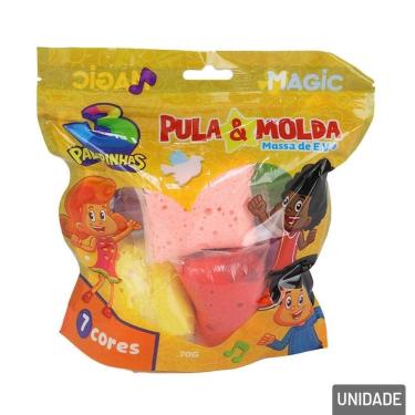 Imagem de Massinha de Modelar 7 Pçs Pula e Molda 3 Palavras - Tudo em Caixa