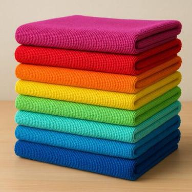 Imagem de Pano Flanela De Microfibra Limpeza Toalha Prato Cozinha 3pçs - BNP UTI