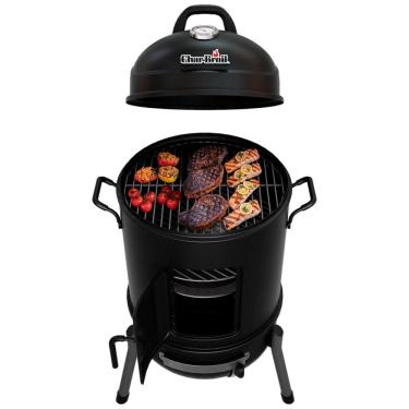 Imagem de Churrasqueira a Carvão Portátil e Compacto serve até 4 Pessoas, CHAR BROIL 18202075, Preto