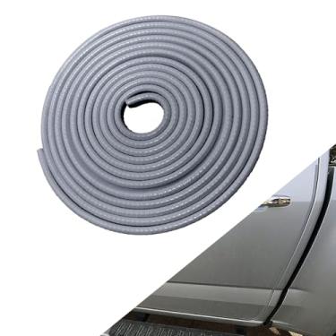 Imagem de Protetores de borda de porta de carro de 5 m, serve na maioria dos veículos, sem necessidade de adesivo, acabamento automático de borracha em forma de U, protetor de borda de porta de carro fácil de
