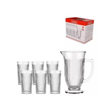Imagem de Jarra Com Copos Lira 7 Pçs 1 Litro