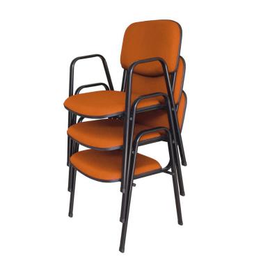 Imagem de 03 Cadeiras para Auditórios Linha Hotel Auditório Laranja