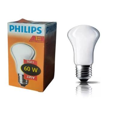 Imagem de Lâmpada Philips Soft 60w 220v E60 Argenta 2700k E27
