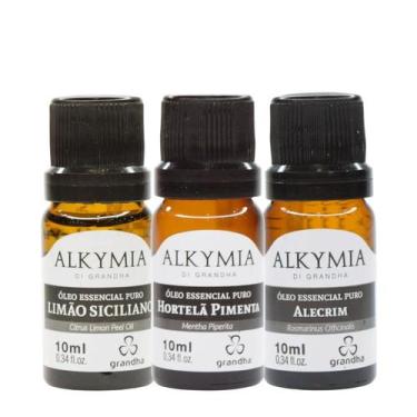 Imagem de Kit 03 Óleos Essenciais Alkymia Di Grandha 10ml