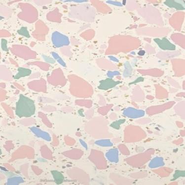 Imagem de Quadro Decorativo Terrazzo Pattern Marble Wallpaper Textura para Parede Design Moderno 40x40cm