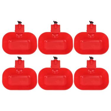 Imagem de 6 Copos Automáticos Do Alimentador De água Da Galinha Dos Pces, Sistema De Enchimento Automático Do Bebedor De água Da Fazenda Apto Para Galinhas, Codornas, Patos, Perus, Gansos