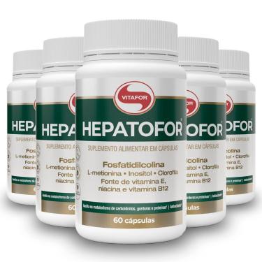 Imagem de Kit 5 Hepatofor Vitafor 60 Cápsulas