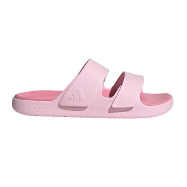 Imagem de adidas Sandália Znscape Slide unissex para adultos, Rosa claro/rosa claro/rosa, 10 Women/9 Men