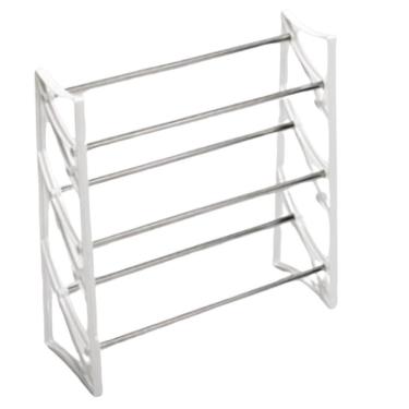 Imagem de Sapateira Multifuncional 2 Em 1 Ampliavel 9 Pares Salto Alto Rack Estante 18 Tenis Sapatos