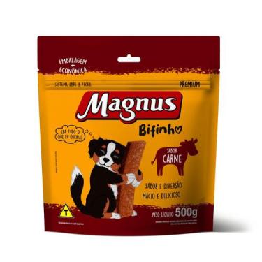 Imagem de Magnus Bifinho Para Cães Adultos Sabor Carne 500g - ADIMAX