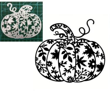 Imagem de Folha de outono, moldura de pedras, metal, matrizes de corte, cartões de papel, estênceis para fazer cartões em relevo, faça você mesmo, etiquetas de livros, matrizes de papel decorativas