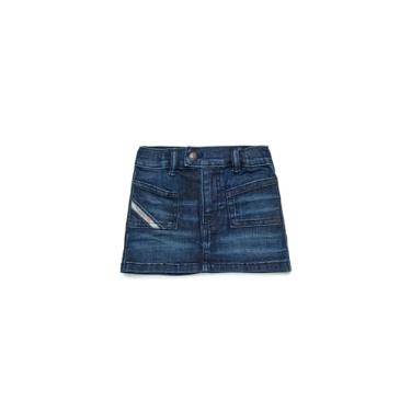 Imagem de Diesel Saia curta jeans azul escuro para bebês meninas, Jeans azul, 3 Anos