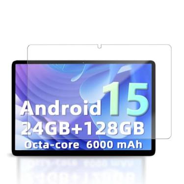 Imagem de YAJOJO Protetor de tela para tablet Raemond K80 Android 15 de 10 polegadas, dureza 9H, vidro temperado para tablet Raemond K80, antiarranhões, sem bolhas, clareza HD