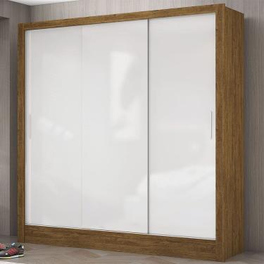 Imagem de Guarda Roupa Casal Dubai 3 Portas de Correr e 3 Gavetas Carioca Móveis