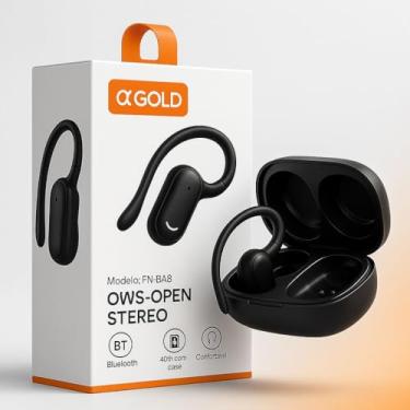 Imagem de Fone Bluetooth OWS Open Stereo Esportivo com Case – Som Estéreo, Confortável, Resistente, Bateria de Longa Duração, Ideal para Academia, Corrida e Uso Diário – Compatível com Android e iPhone