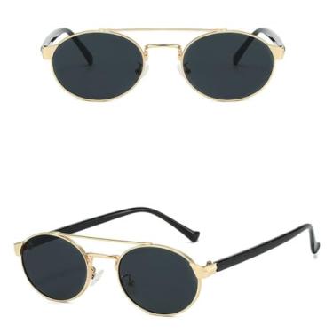 Imagem de VFDHN Óculos de Sol Ovais Femininos com Proteção Solar, Moda Luxuosa e Estilo Vintage (1)