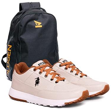 Imagem de Tenis Masculino Sapatenis da Polo Elite casual cadarço sapato + mochila