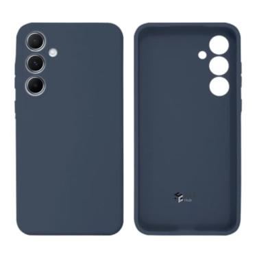 Imagem de Capa Silicone Aveludada Compatível Galaxy A25 Case com Proteção de Câmera (Azul Marinho)