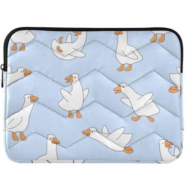 Imagem de Capa fofa para notebook com desenho animado de ganso para MacBook Air 13 polegadas, acessórios de computador universais de 13 a 14 polegadas