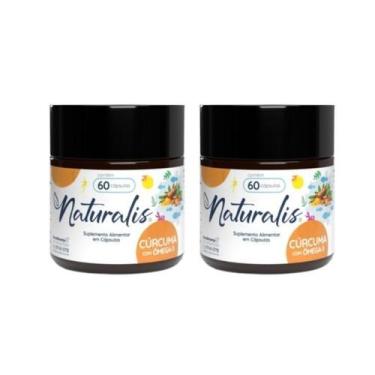 Imagem de Curcumina com Óleo de Peixe Naturalis com 60 Cápsulas, 2 Unids