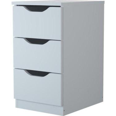 Imagem de Gaveteiro Com 3 Gavetas Multivisão Branco [f002]