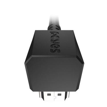 Imagem de Cabo HDMI 2.0 CONEC.90º Vertical - Preto - 2 Metros - PH20-2V-B