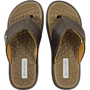 Imagem de Chinelo Masculino Casual Dia a Dia Passeio Ultra Conforto Cartago 12452-Masculino