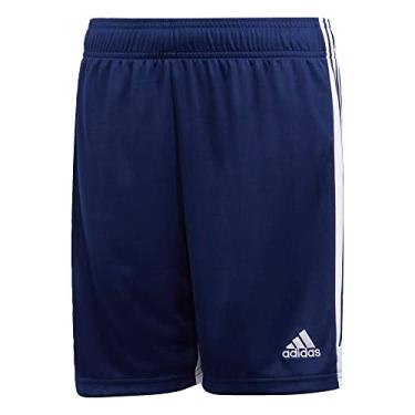 Imagem de Bermuda de futebol Adidas Tastigo 19 AEROREADY Primegreen de modelagem regular e comprimento 1/4, Blue/White, Medium