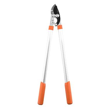 Imagem de Tesoura de poda com trinco para jardinagem profissional ferramenta anvil afiada acionamento por alavanca corte galhos grossos plantas cabo confortável kit ferramentas