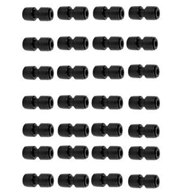Imagem de Pacote com 30 conectores de acoplamento de irrigação por gotejamento de 1/10.2 cm, encaixe reto universal para tubos de irrigação de 1/4 polegada, acessórios sem vazamento para sistema de irrigação