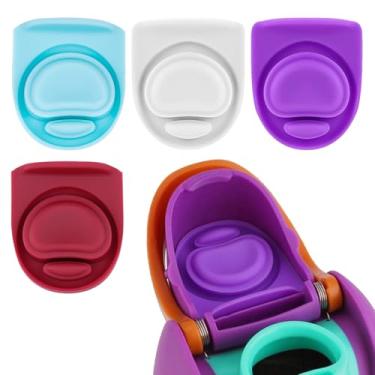 Imagem de BMSQOFD 4 peças de rolha de substituição compatíveis com Owala FreeSip 473 ml 947 ml, tampa de vedação superior de garrafa de água para Owala 16/19/24/32/1,134 g tampa de boca de vedação de silicone