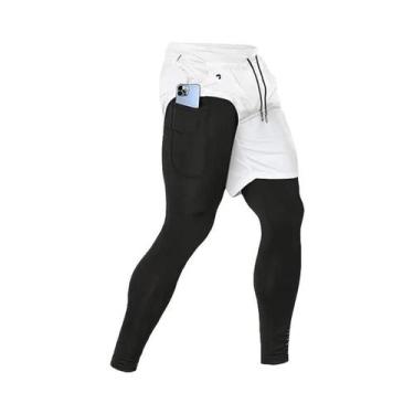Imagem de Calças De Treinamento 2 Em 1 Para Homens, Roupas De Atividade Física, 