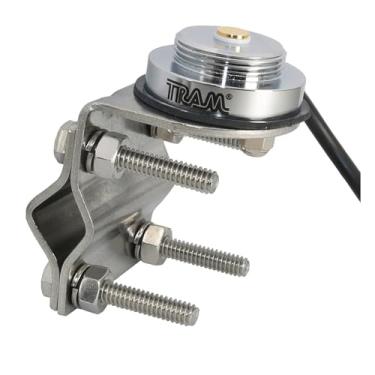 Imagem de Tram aço inoxidável NMO suporte espelhado duplo ranhura com cabo de 5,2 m e PL-259