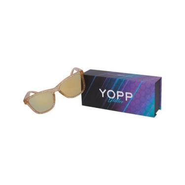 Imagem de Óculos de Sol Yopp Esportivo Polarizado Uv400 Glitter Ouro Cor:Ouro, O